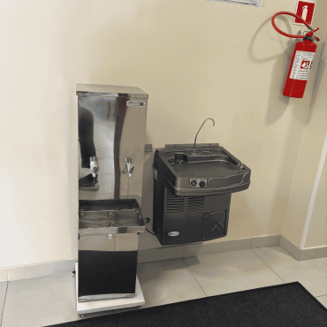 zona de hidratação prédio novo