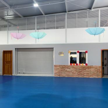 pátio interno reformado